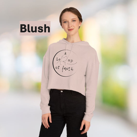💞A Leap of Faith Women’s Cropped Hooded Sweatshirt