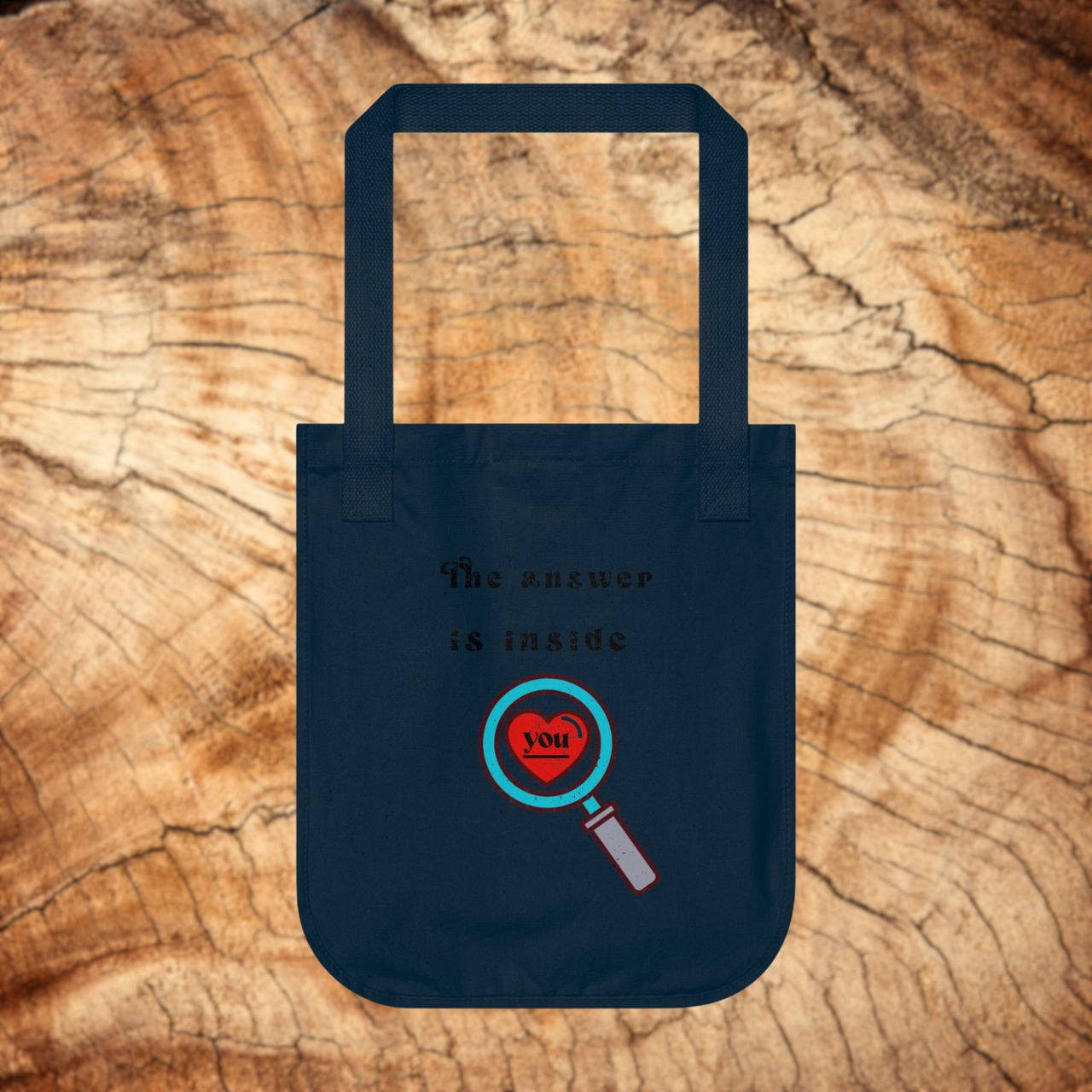 🔎The Answer is Inside YOU Organic Canvas Tote Bag