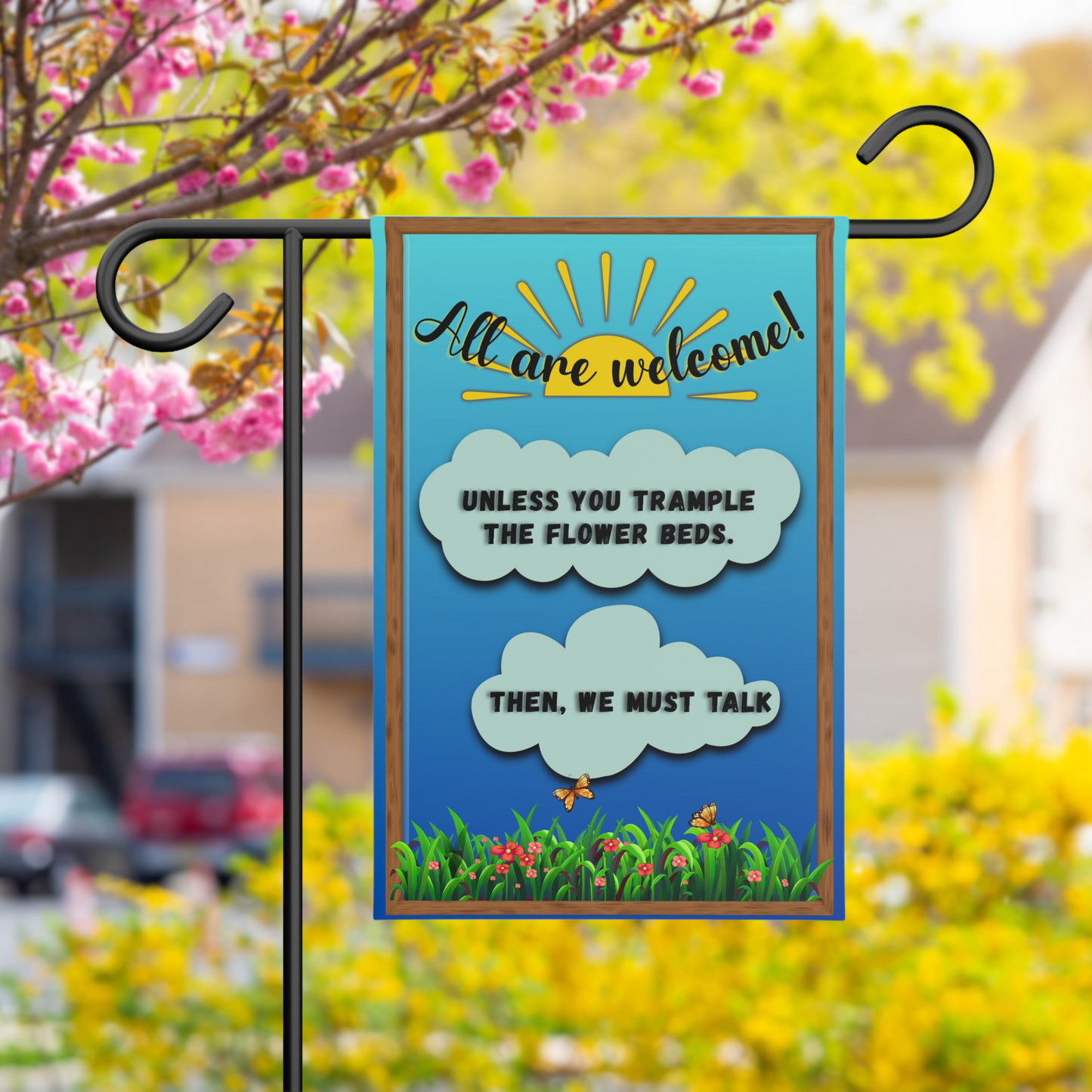 👋All are welcome Garden Banner