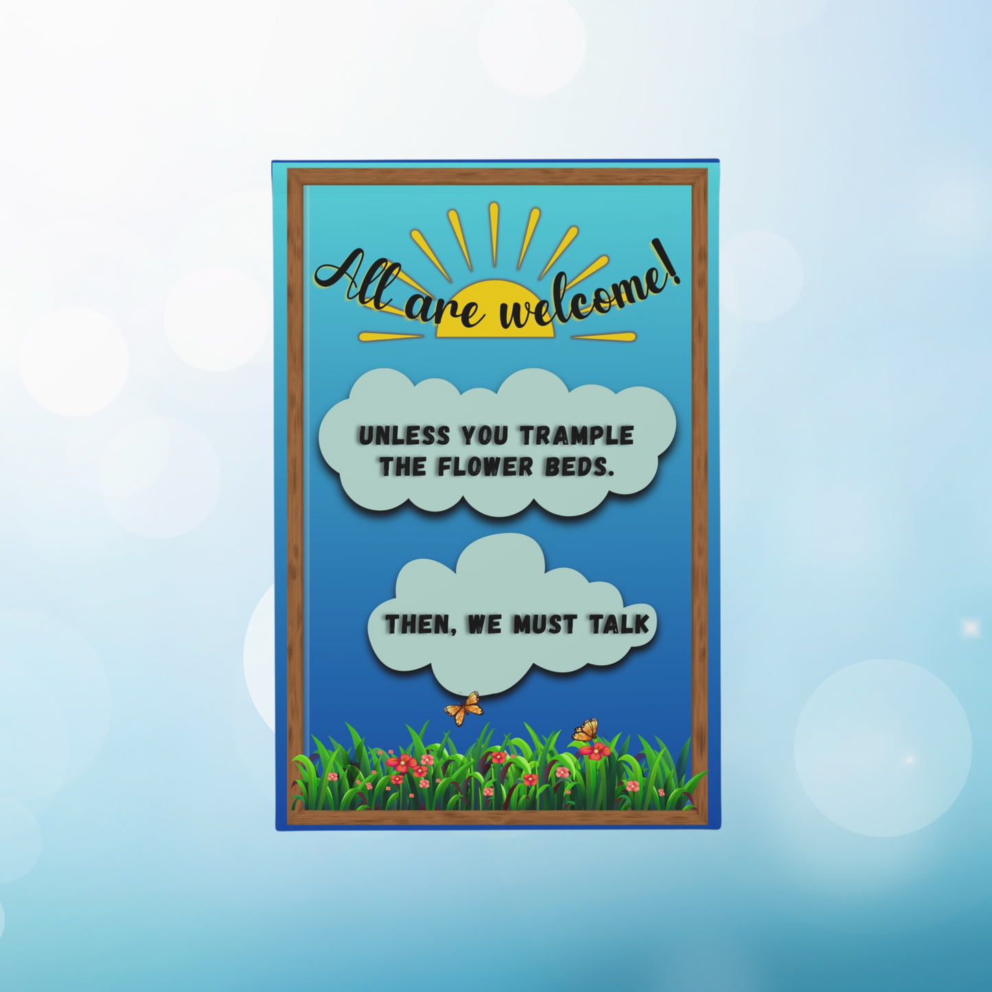 👋All are welcome Garden Banner