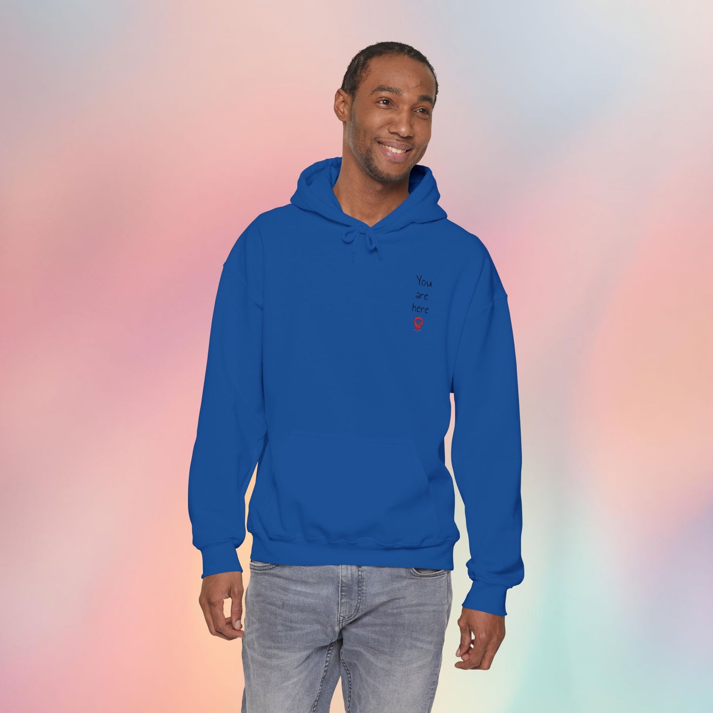 📍You are here Embroidered Unisex Heavy Blend™ Hooded Sweatshirt