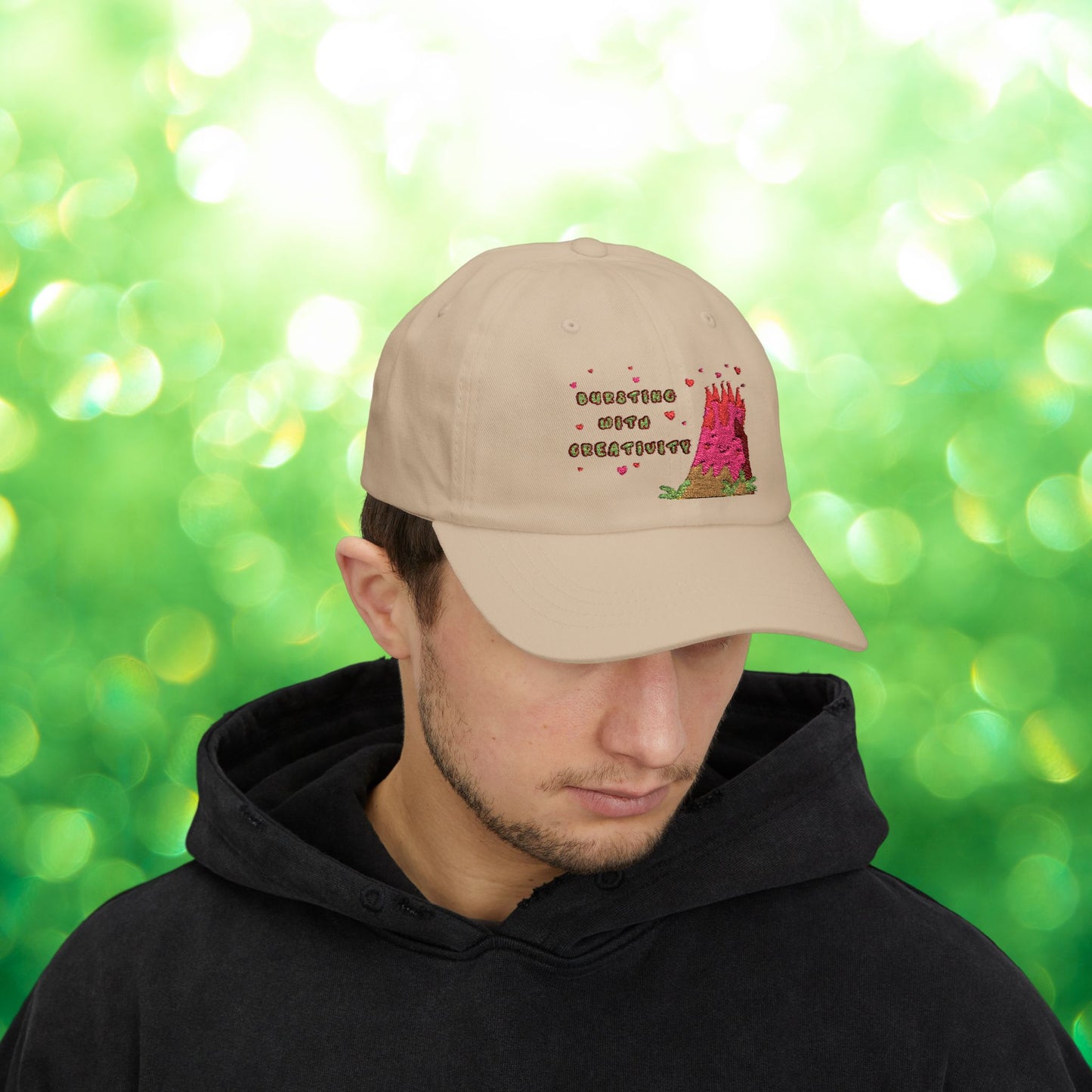 🌋Bursting with Creativity Embroidered Dad Cap