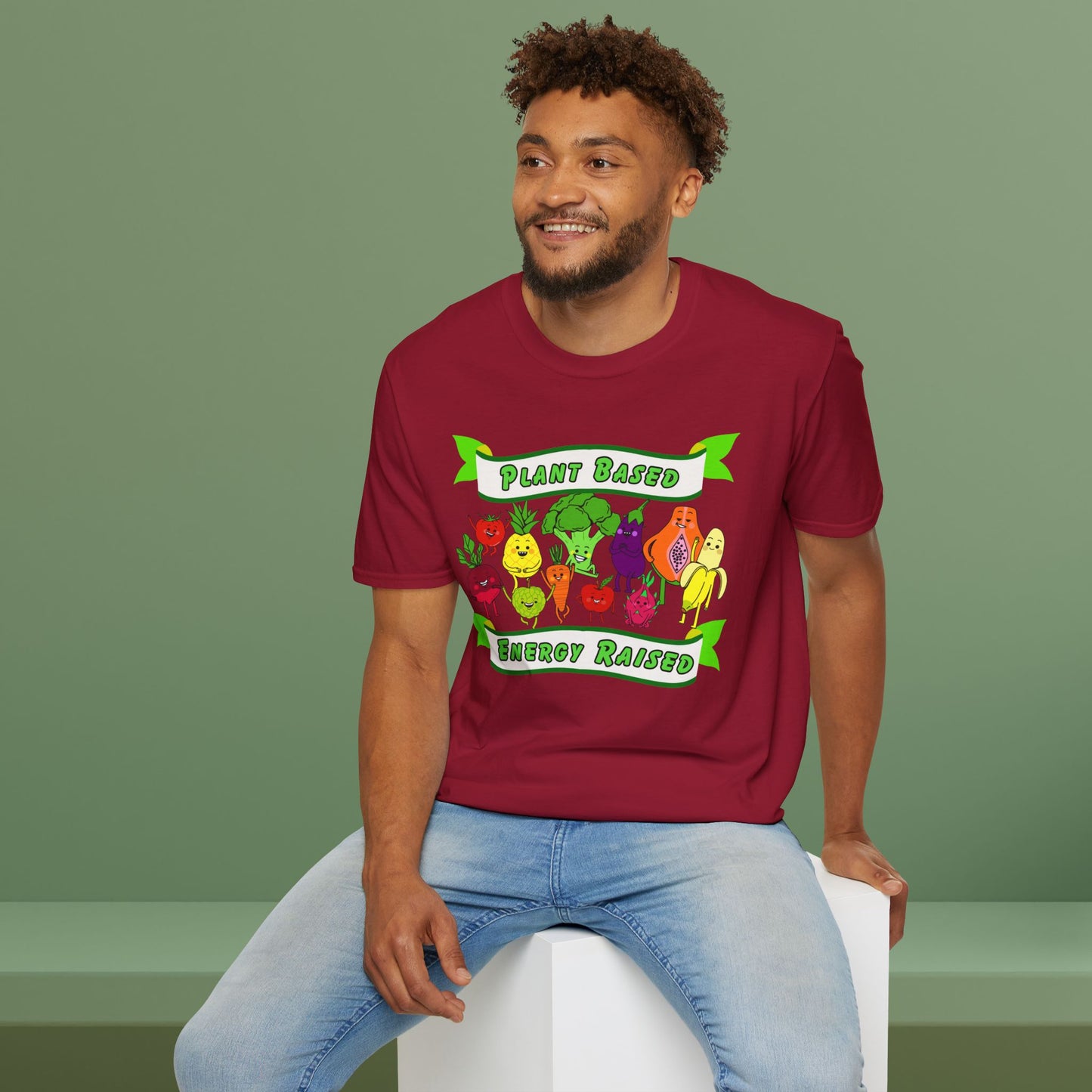 💚Plant Based Energy Raised Unisex Soft-style T-Shirt