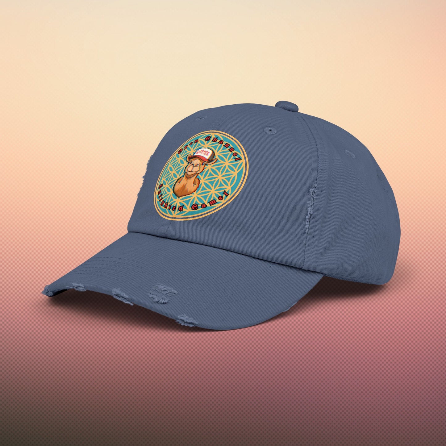 🐪Enlightened Camel Unisex Distressed Cap