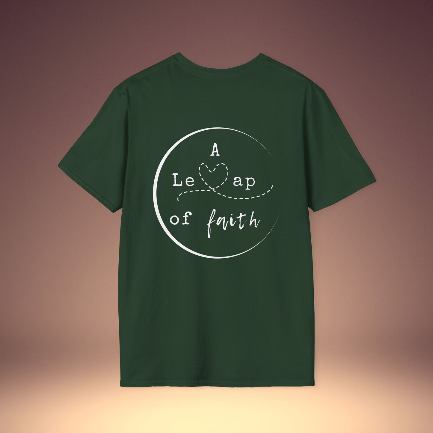 🤾‍♀️A Leap of Faith Unisex Softstyle T-Shirt