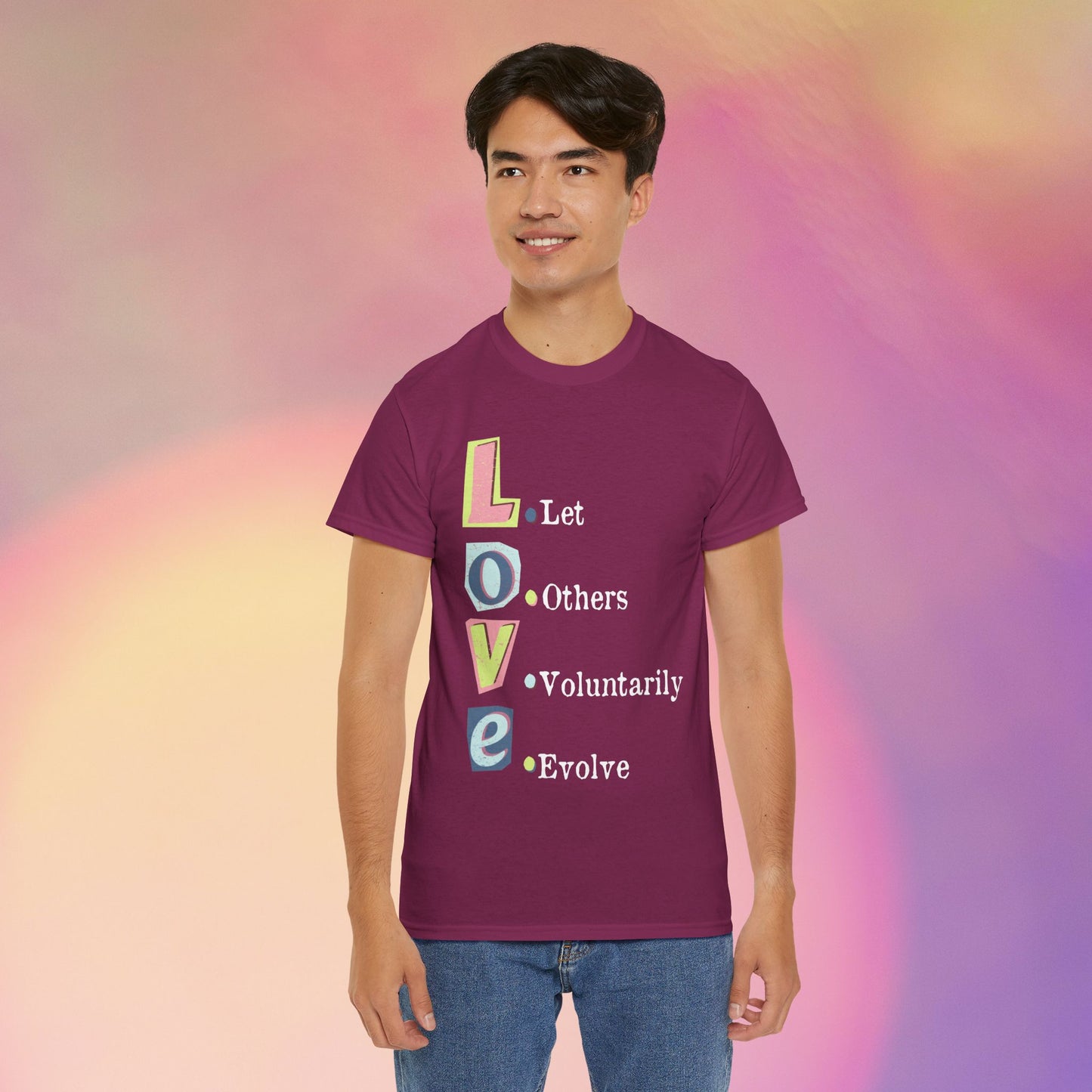 💗L.O.V.E Unisex Heavy Cotton Tee