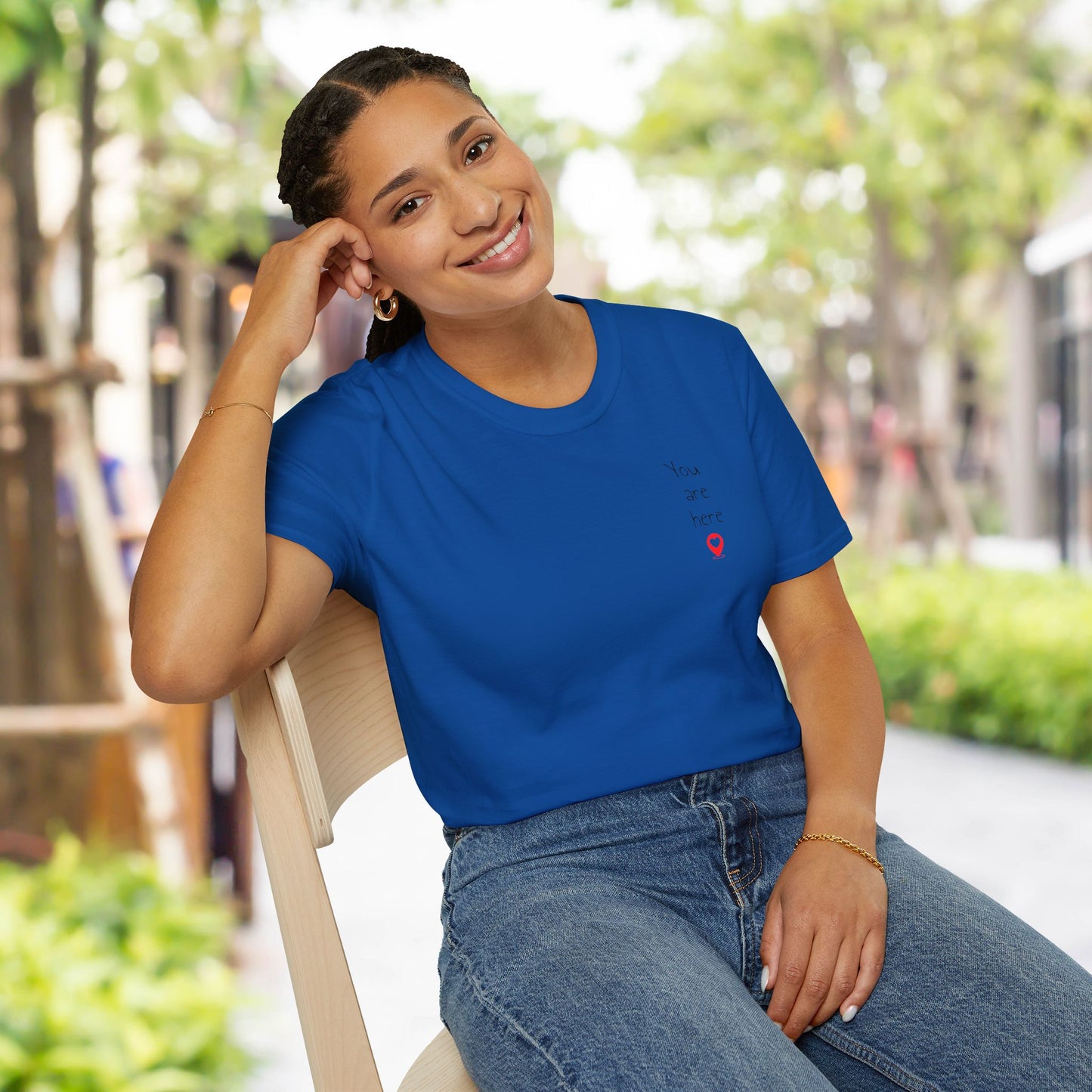 ❣️You are here Unisex Softstyle T-Shirt