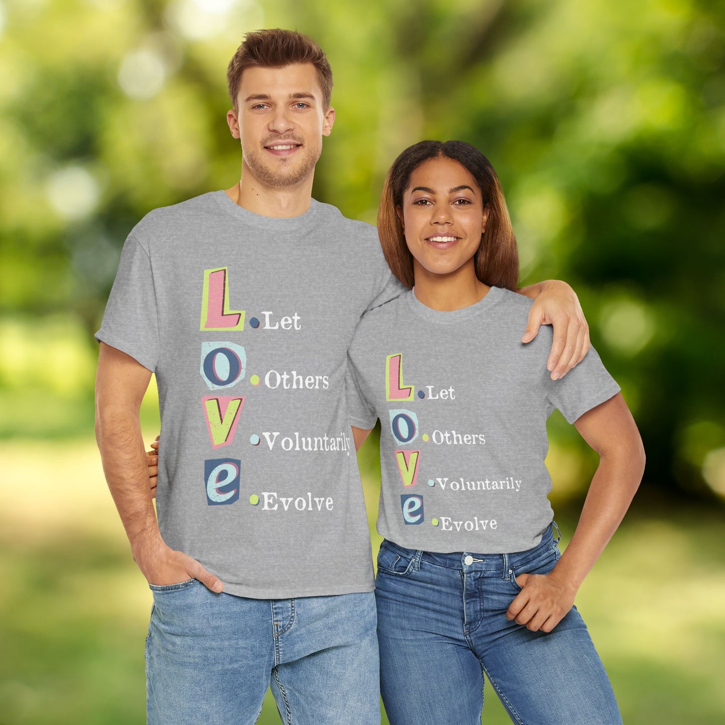 💗L.O.V.E Unisex Heavy Cotton Tee