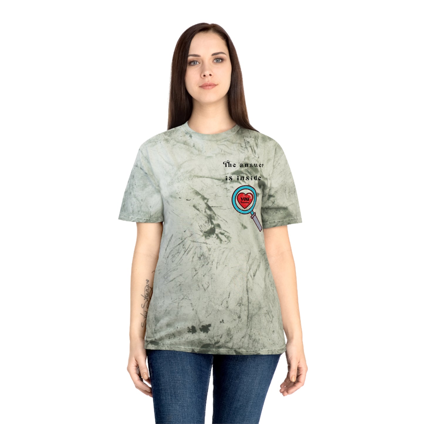 💙The answer is inside YOU Unisex Tie-dyed T-shirt