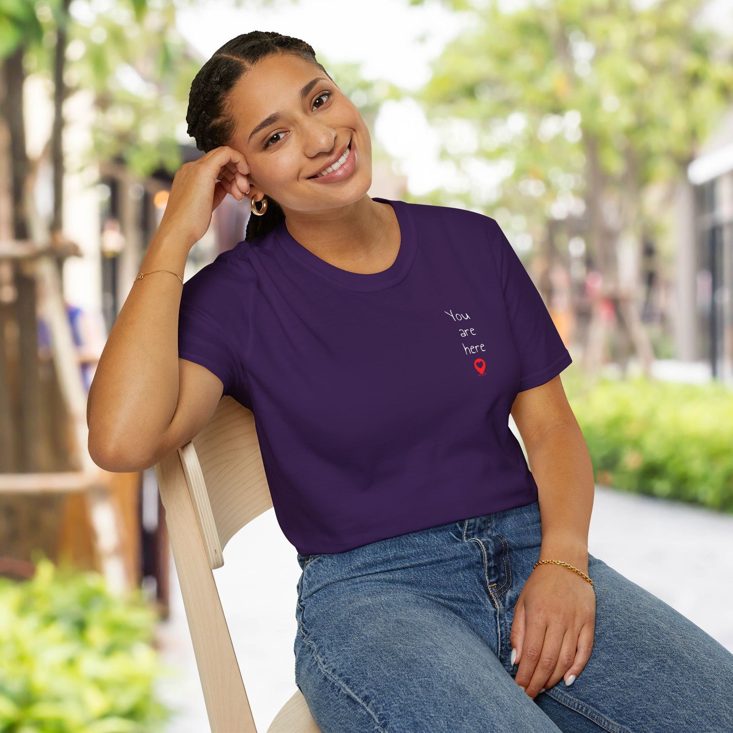 ❣️You are here Unisex Softstyle T-Shirt