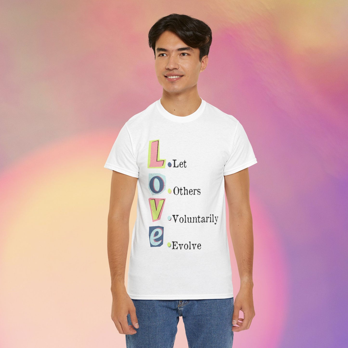 💗L.O.V.E Unisex Heavy Cotton Tee