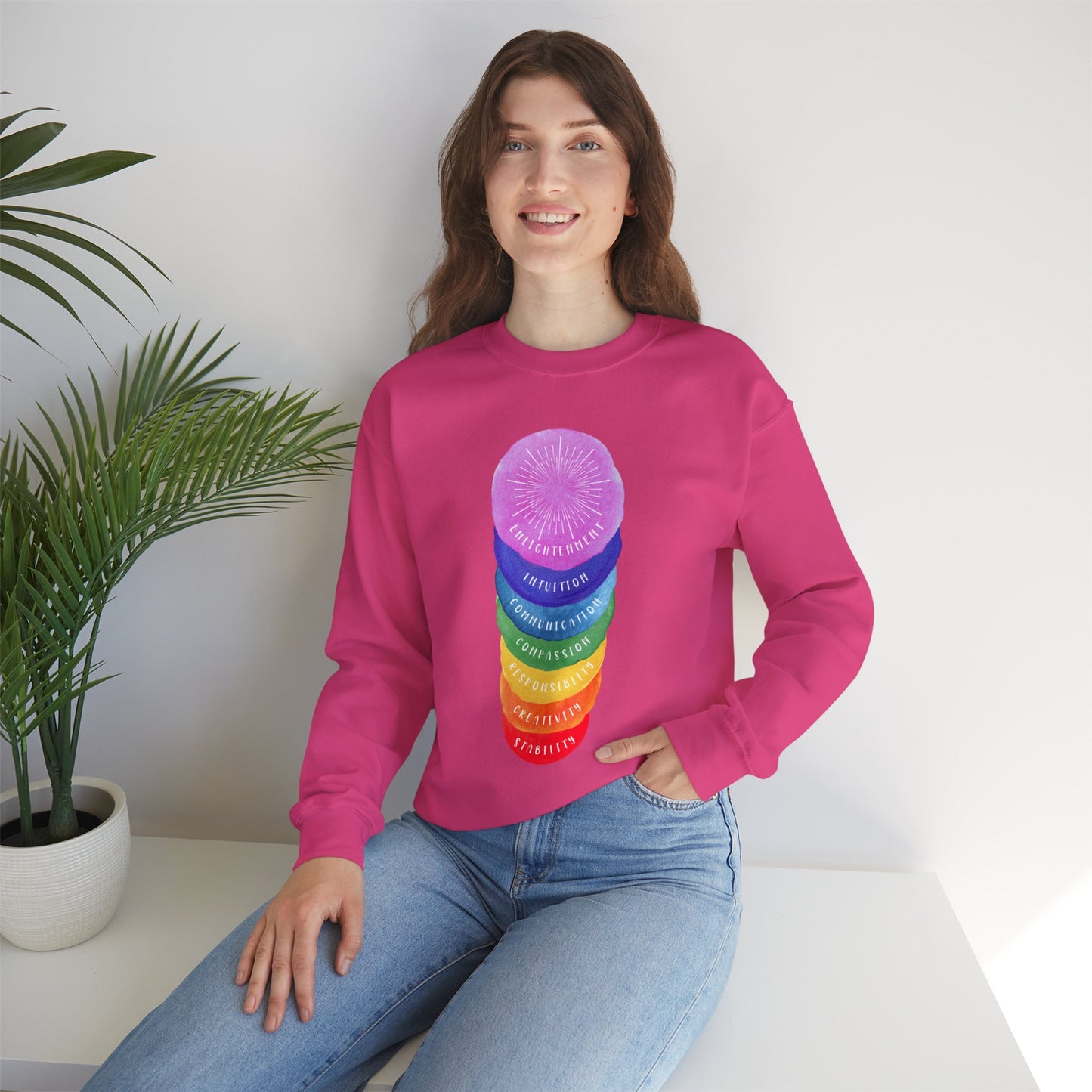 🌈Rights Rainbow Unisex Heavy Blend™ Crewneck Sweatshirt