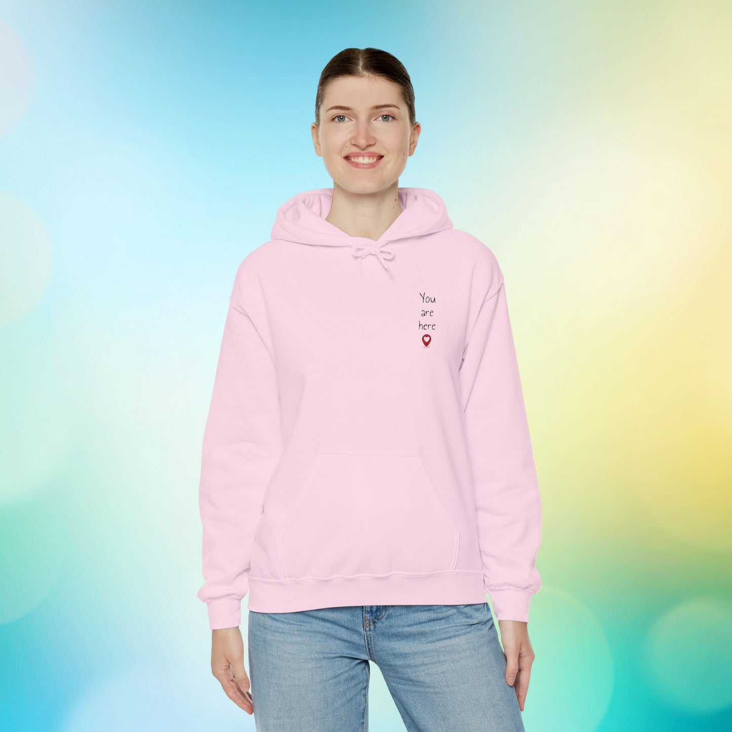 📍You are here Embroidered Unisex Heavy Blend™ Hooded Sweatshirt