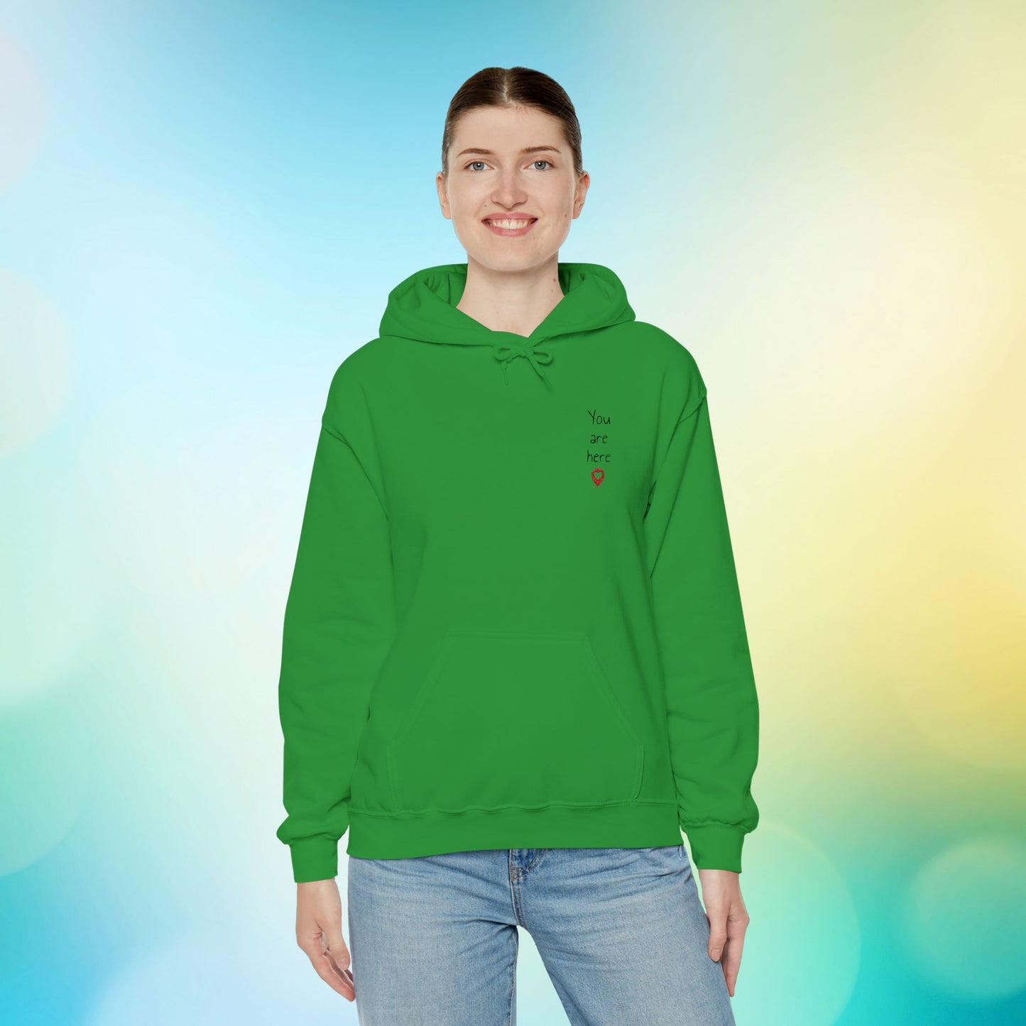 📍You are here Embroidered Unisex Heavy Blend™ Hooded Sweatshirt