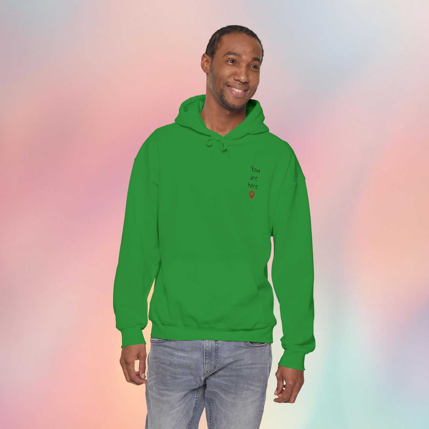 📍You are here Embroidered Unisex Heavy Blend™ Hooded Sweatshirt