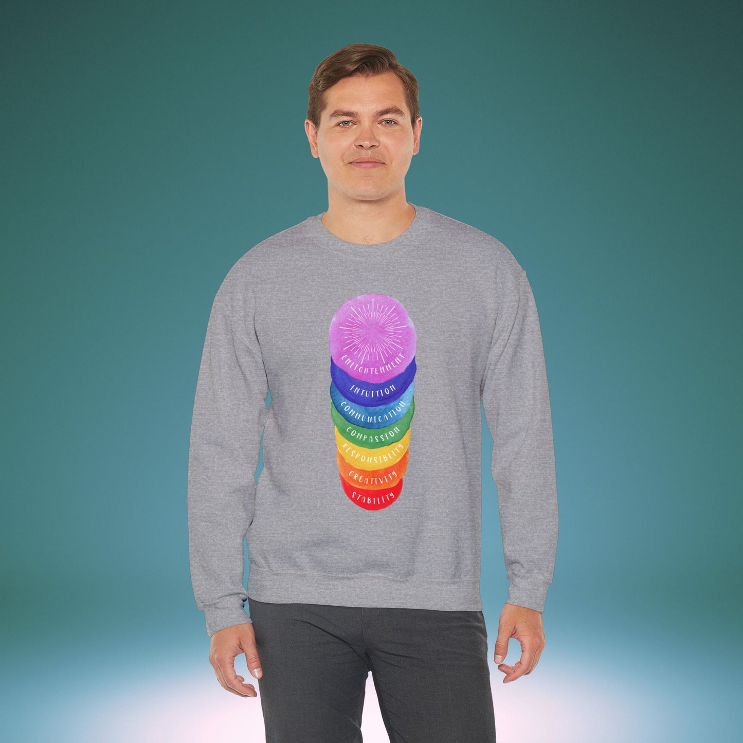 🌈Rights Rainbow Unisex Heavy Blend™ Crewneck Sweatshirt