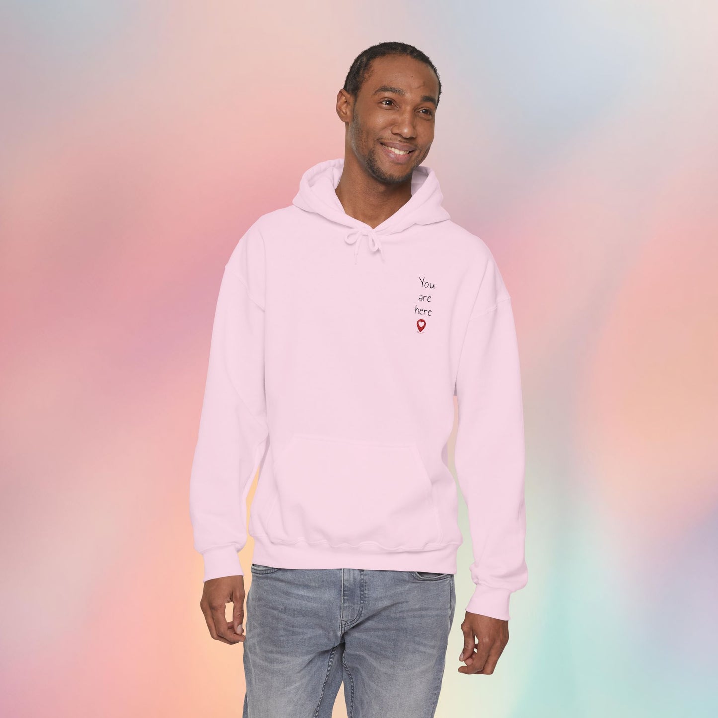 📍You are here Embroidered Unisex Heavy Blend™ Hooded Sweatshirt