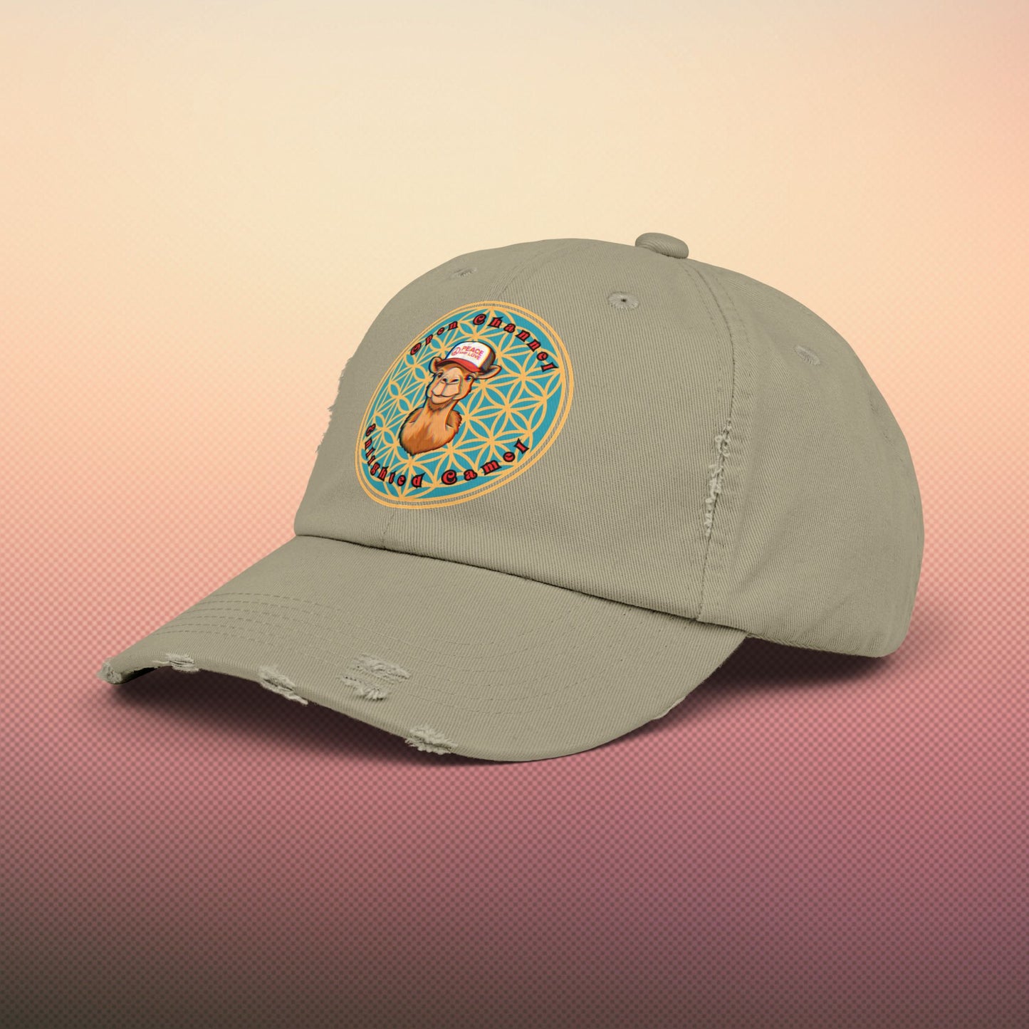 🐪Enlightened Camel Unisex Distressed Cap