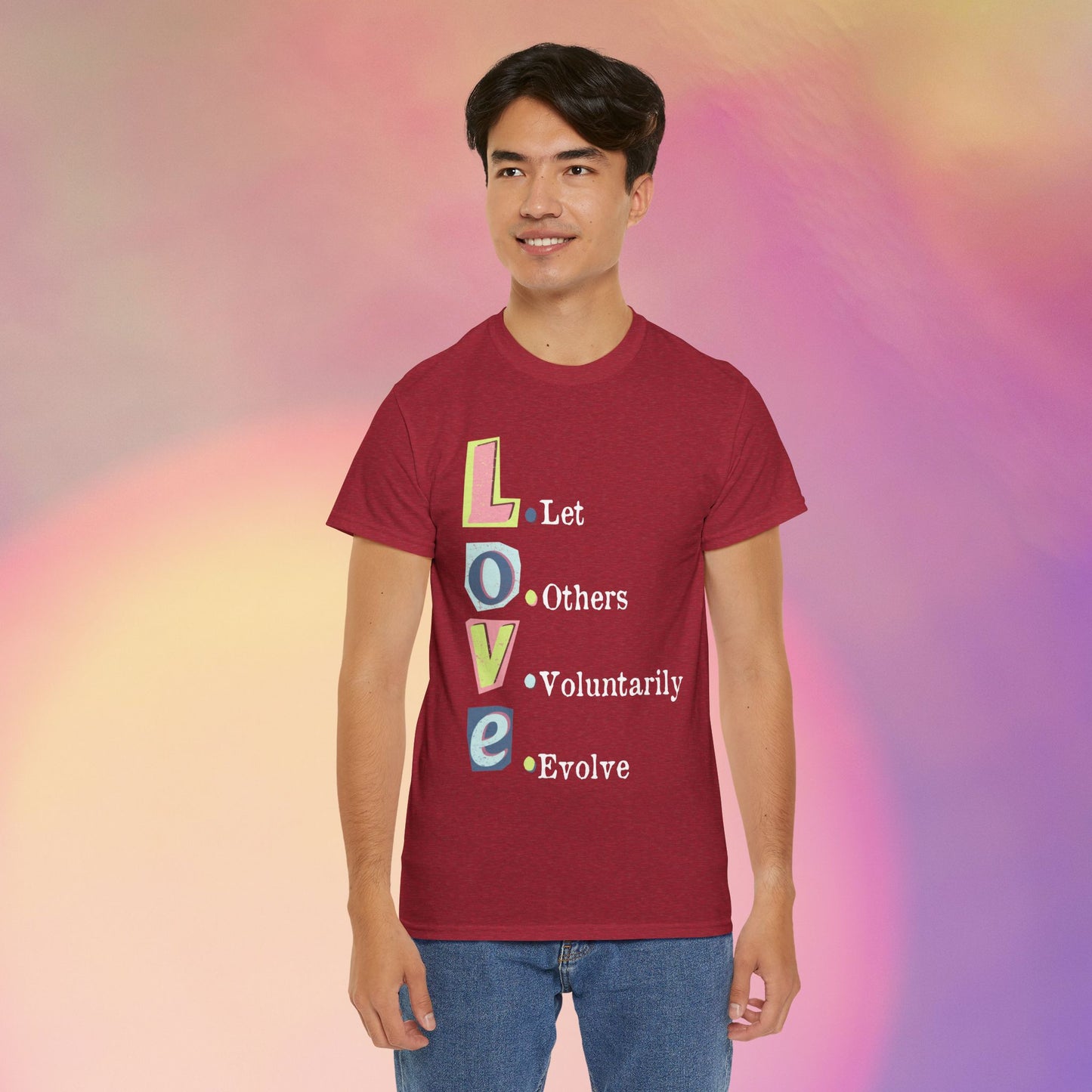 💗L.O.V.E Unisex Heavy Cotton Tee