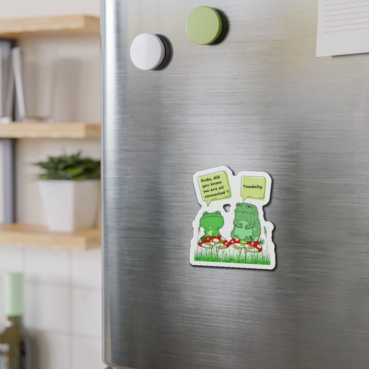 🐸Toadally Connected Die-Cut Magnets