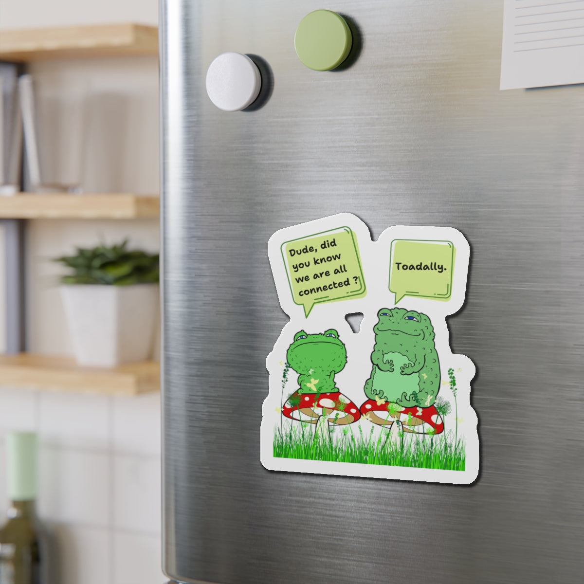 🐸Toadally Connected Die-Cut Magnets