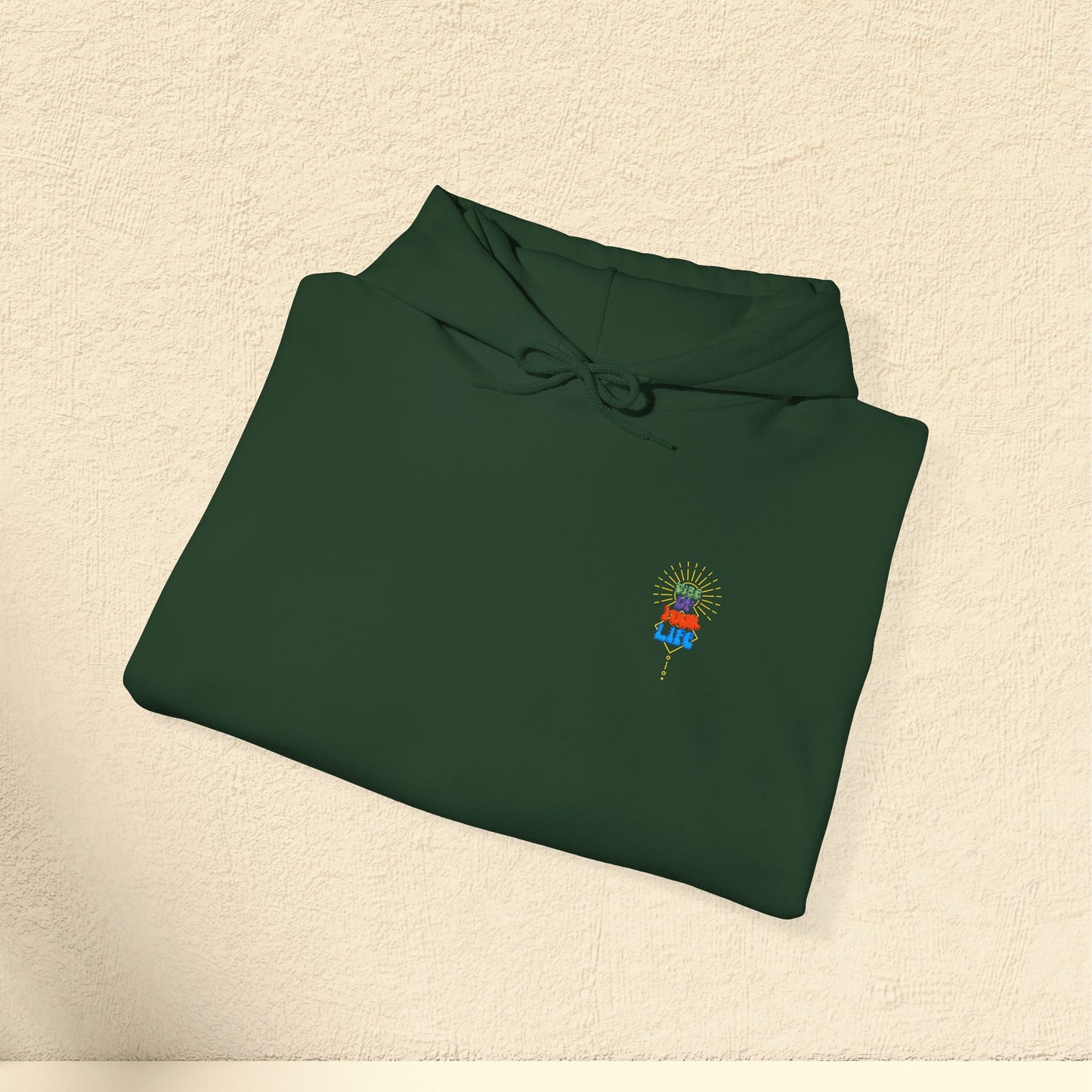 🌞Vibe Up Your Life Unisex Heavy Blend™ Embroidered Hooded Sweatshirt