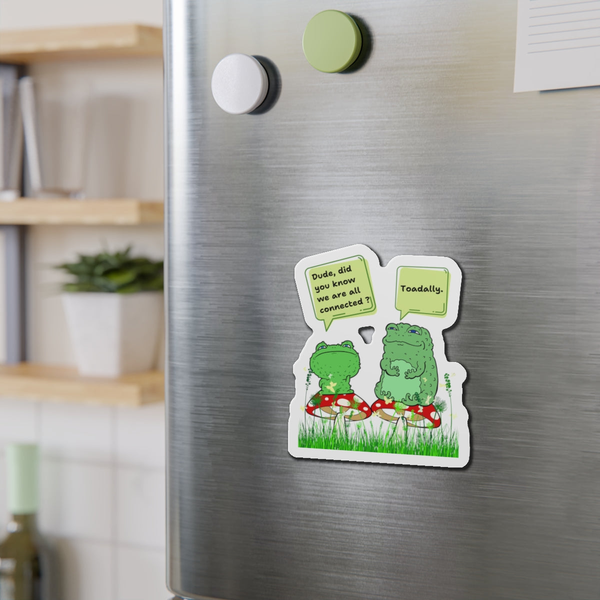 🐸Toadally Connected Die-Cut Magnets