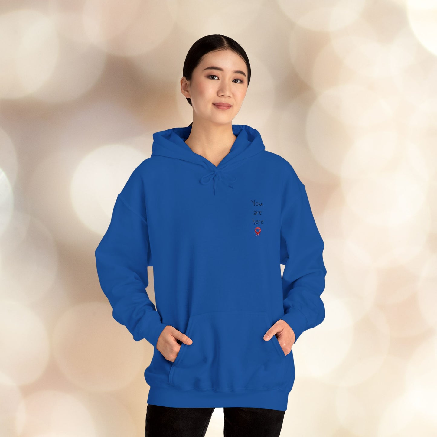 📍You are here Embroidered Unisex Heavy Blend™ Hooded Sweatshirt