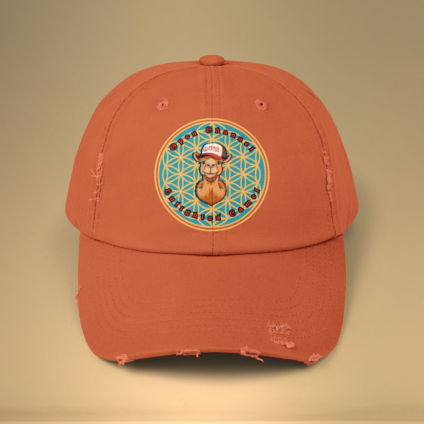 🐪Enlightened Camel Unisex Distressed Cap