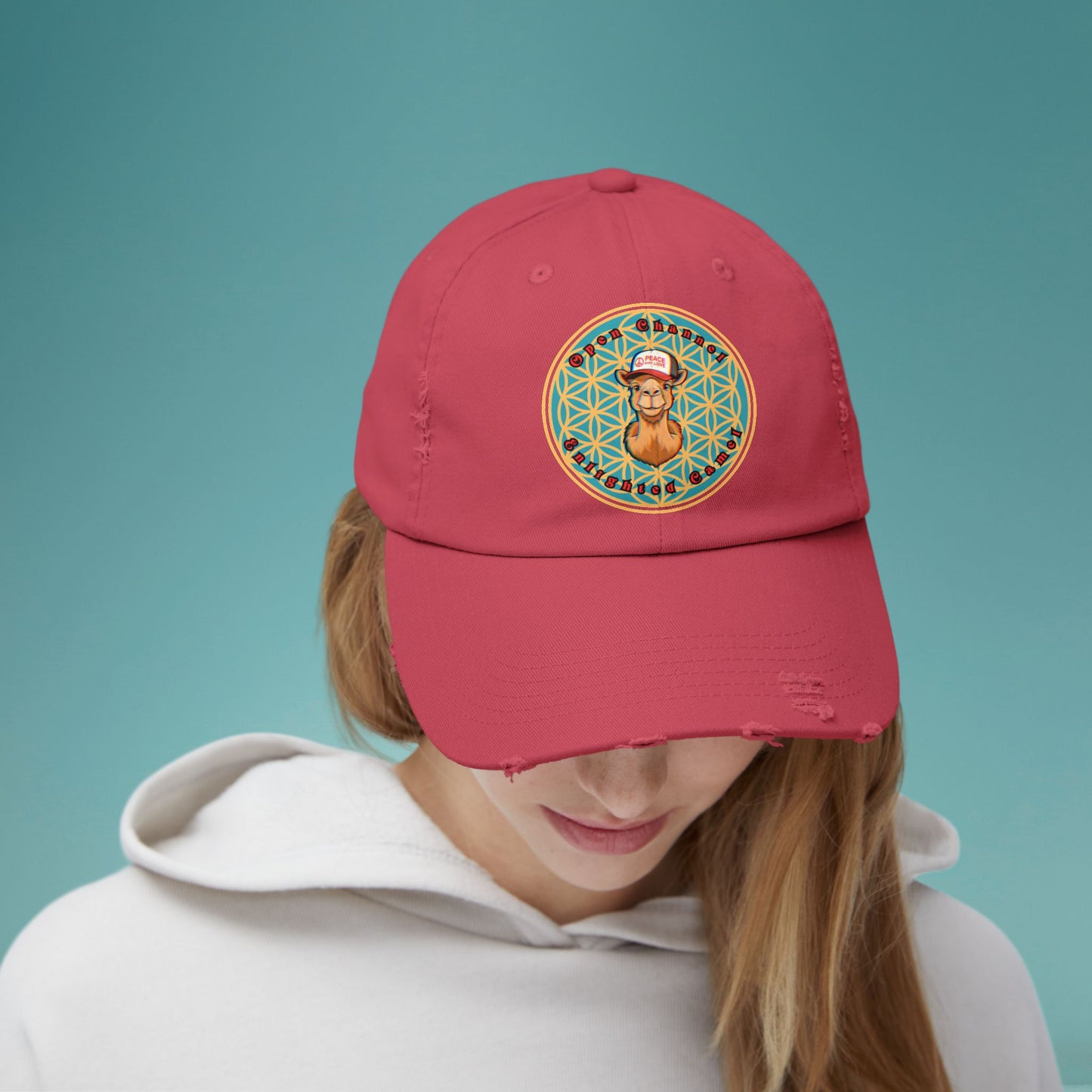 🐪Enlightened Camel Unisex Distressed Cap