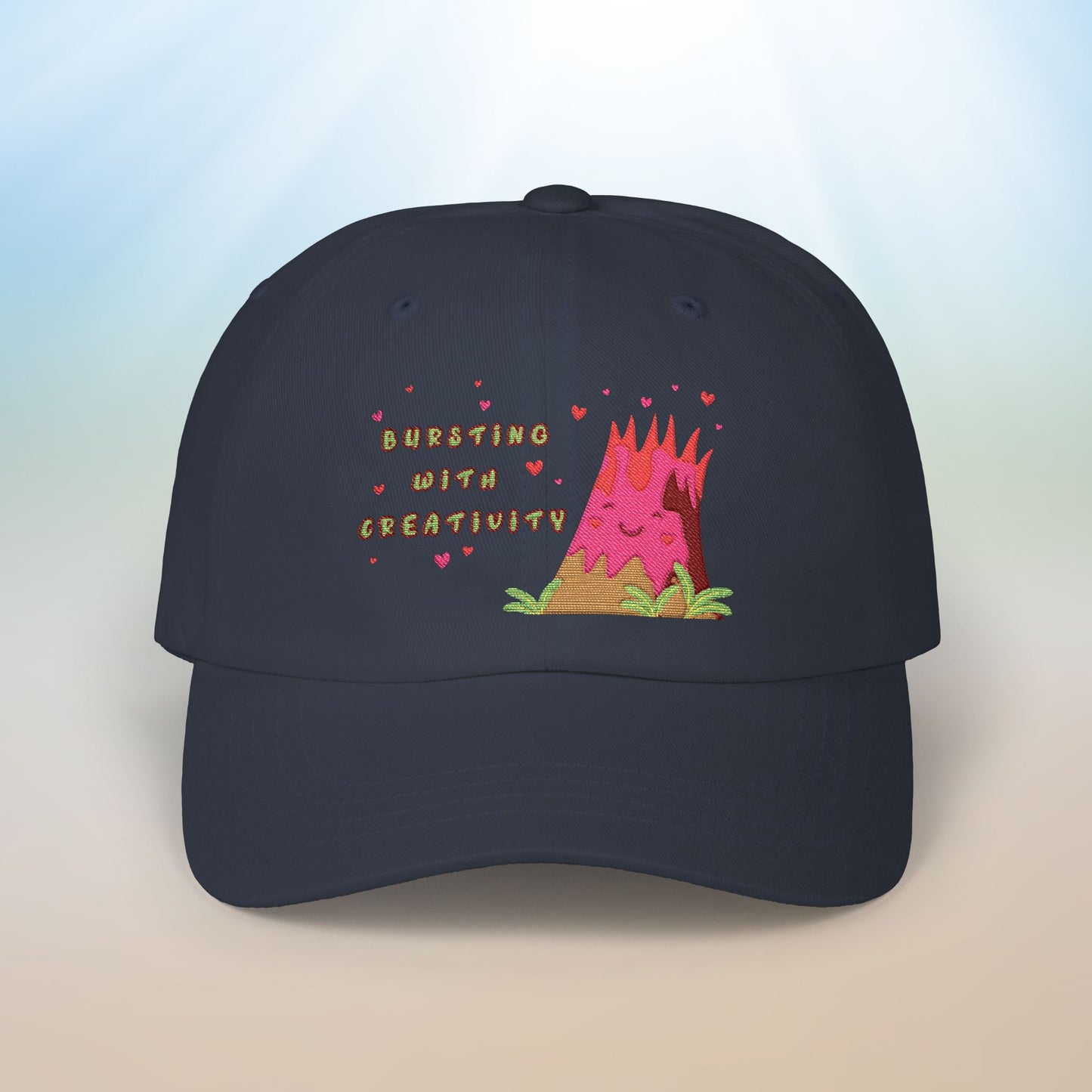 🌋Bursting with Creativity Embroidered Dad Cap