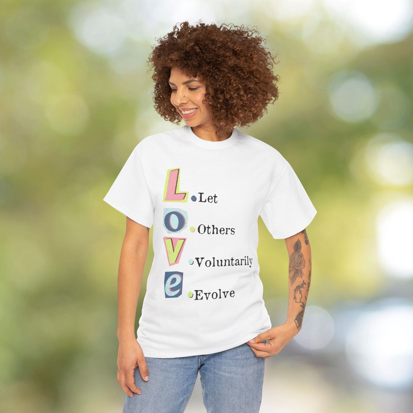 💗L.O.V.E Unisex Heavy Cotton Tee