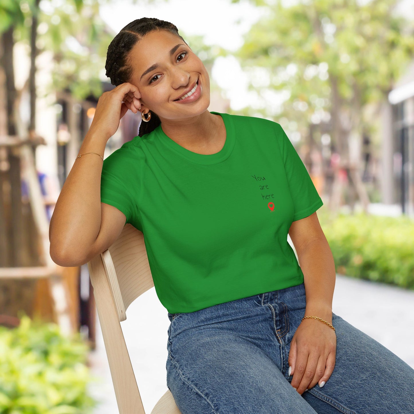 ❣️You are here Unisex Softstyle T-Shirt