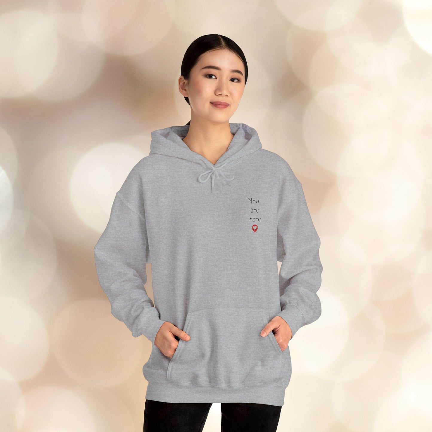 📍You are here Embroidered Unisex Heavy Blend™ Hooded Sweatshirt