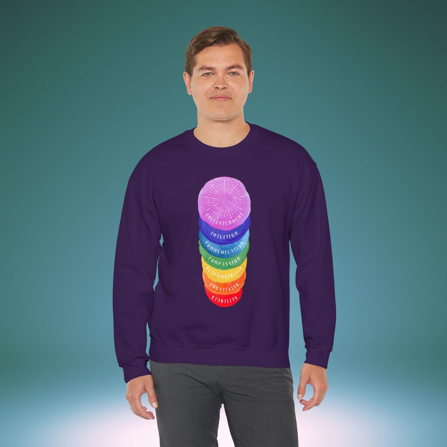 🌈Rights Rainbow Unisex Heavy Blend™ Crewneck Sweatshirt