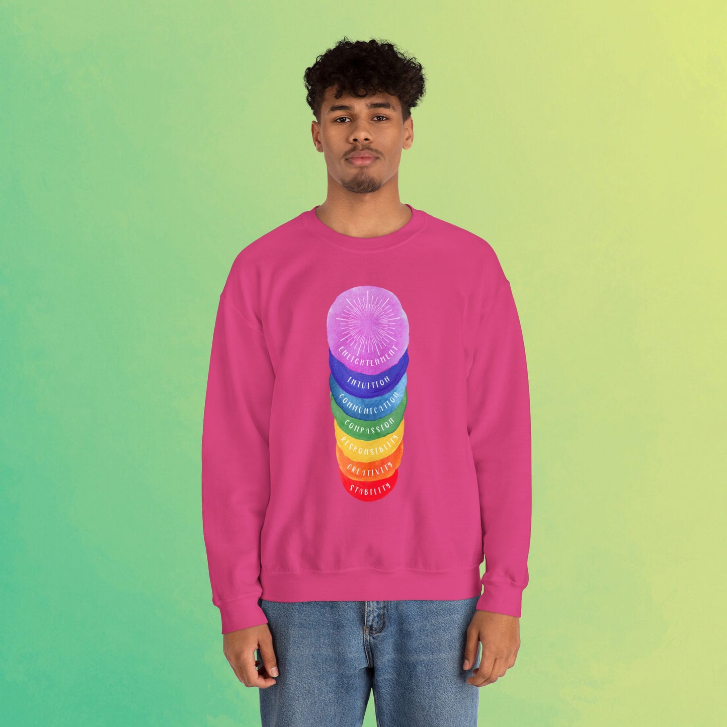 🌈Rights Rainbow Unisex Heavy Blend™ Crewneck Sweatshirt
