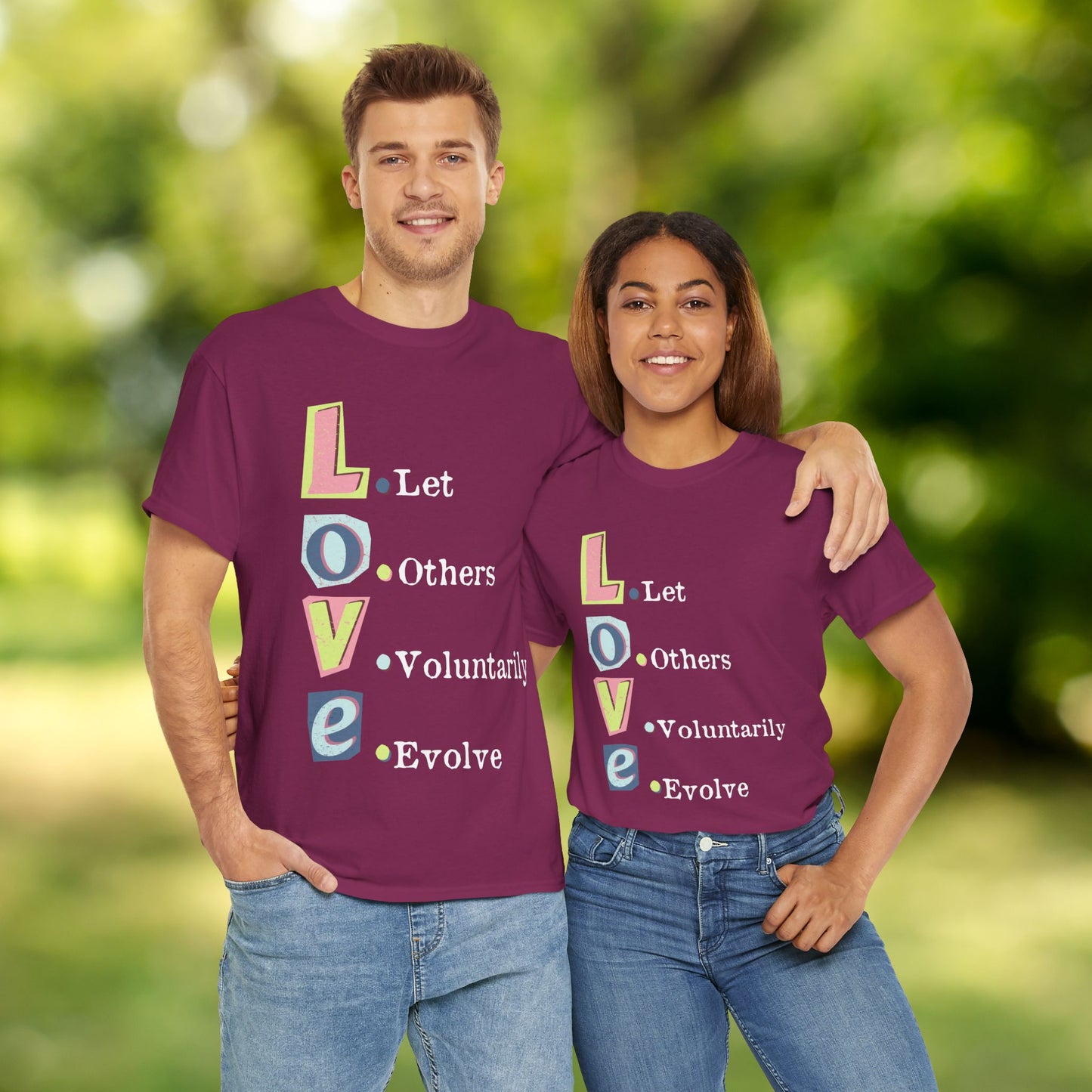 💗L.O.V.E Unisex Heavy Cotton Tee