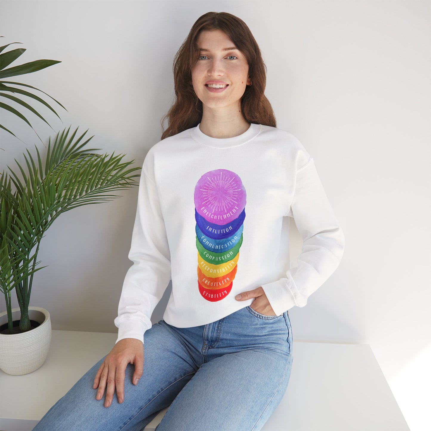 🌈Rights Rainbow Unisex Heavy Blend™ Crewneck Sweatshirt