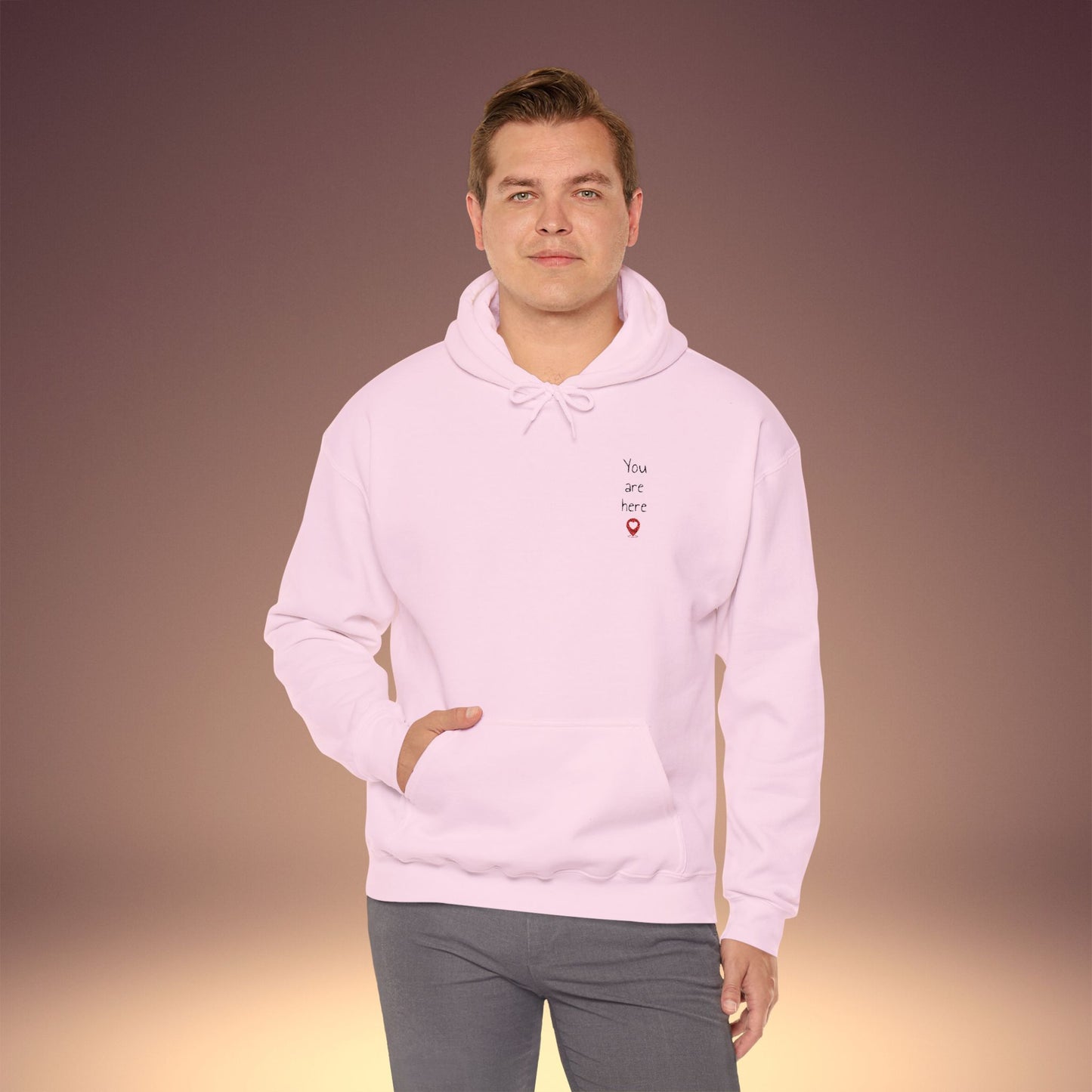 📍You are here Embroidered Unisex Heavy Blend™ Hooded Sweatshirt