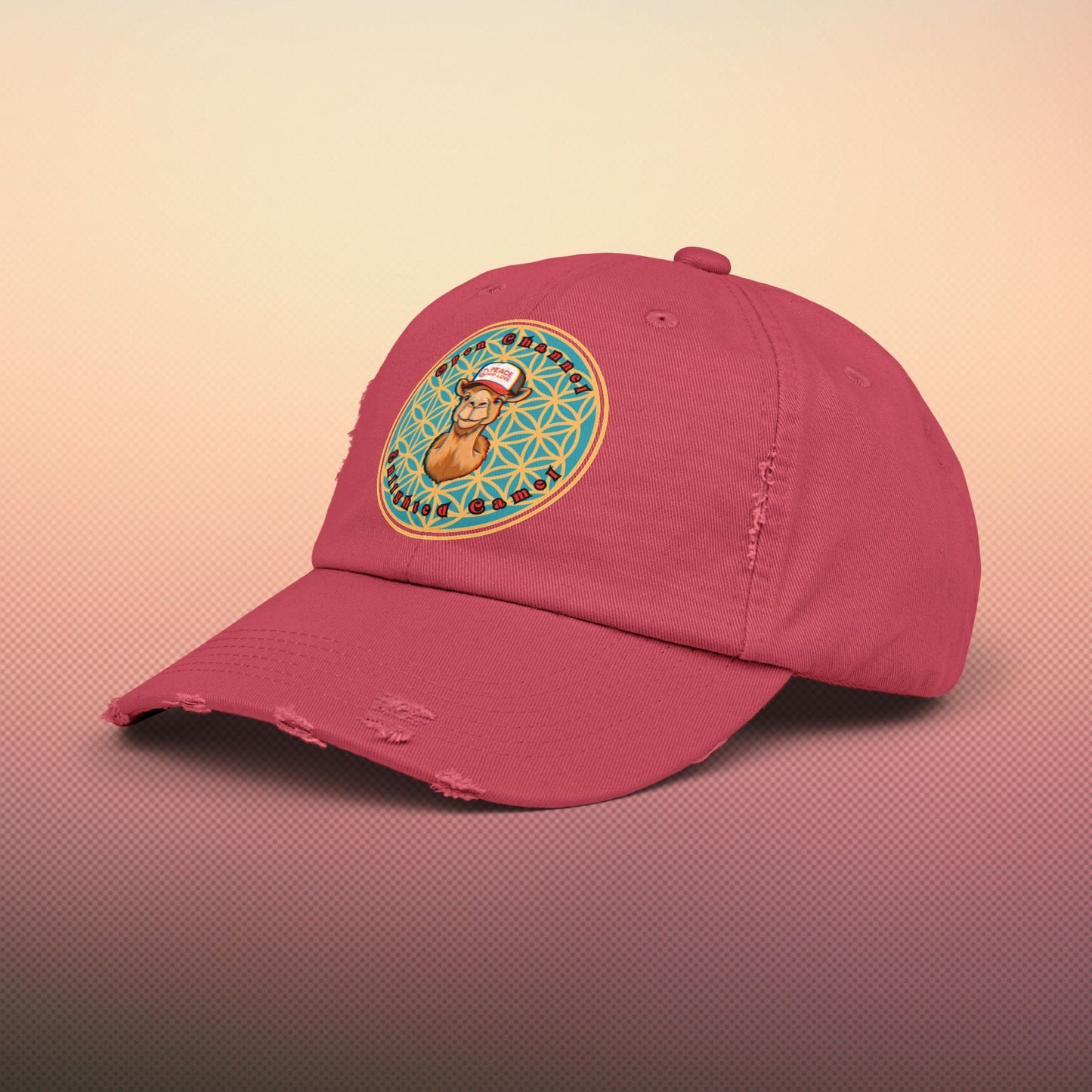 🐪Enlightened Camel Unisex Distressed Cap
