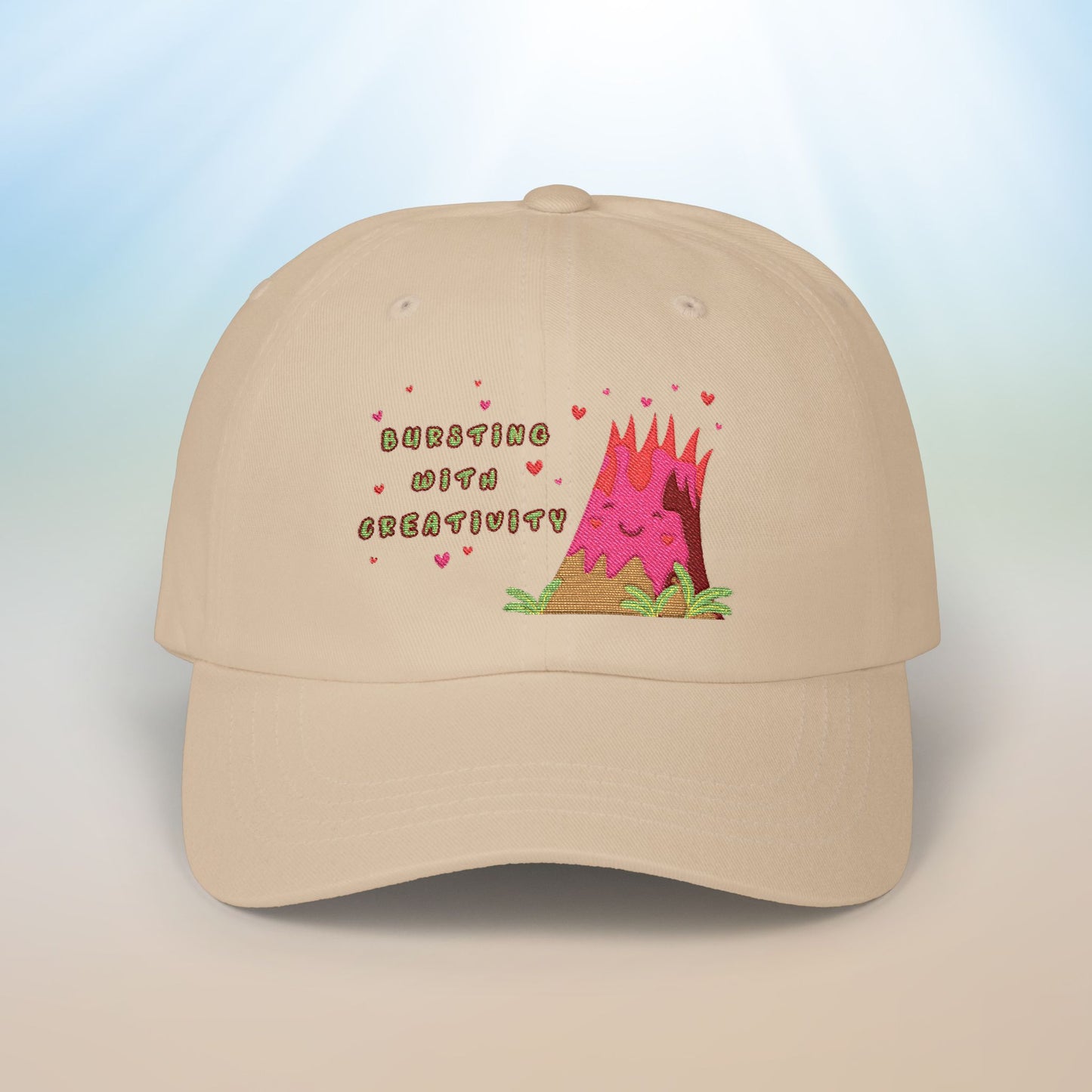 🌋Bursting with Creativity Embroidered Dad Cap