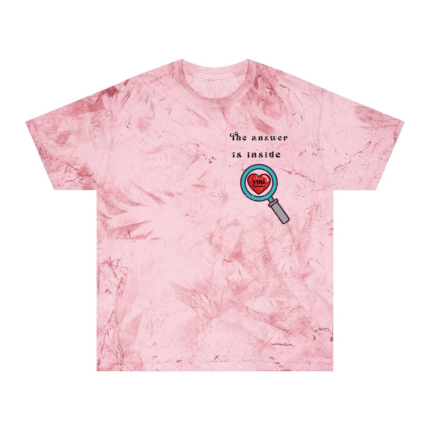 💙The answer is inside YOU Unisex Tie-dyed T-shirt